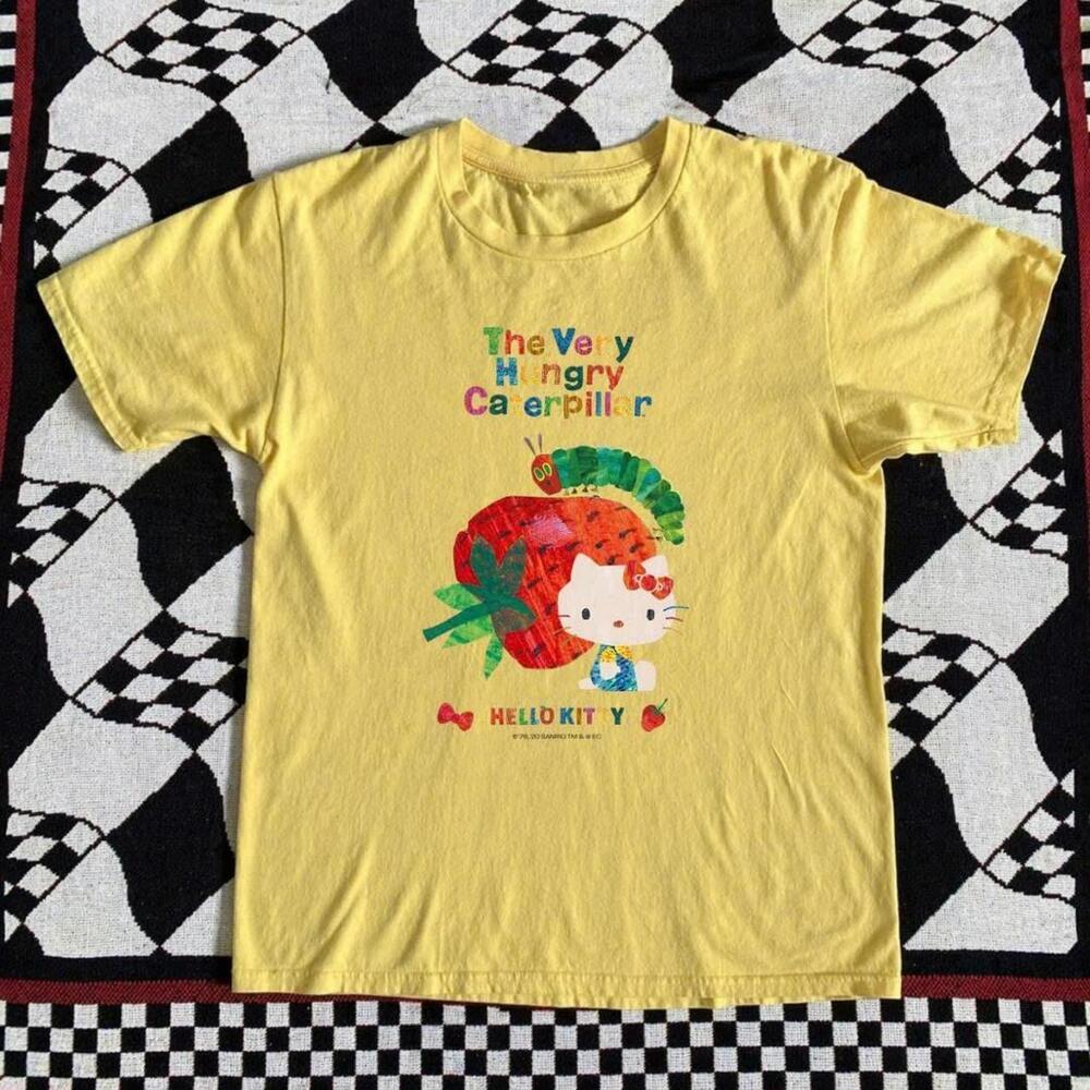 Yellow Hello Kitty The Very Hungry Caterpillar Graphic Tee